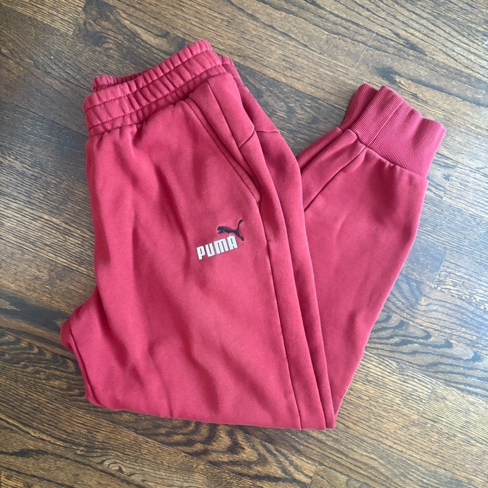 Puma Men’s Red Maroon Sweatpants - Size Large Like New!